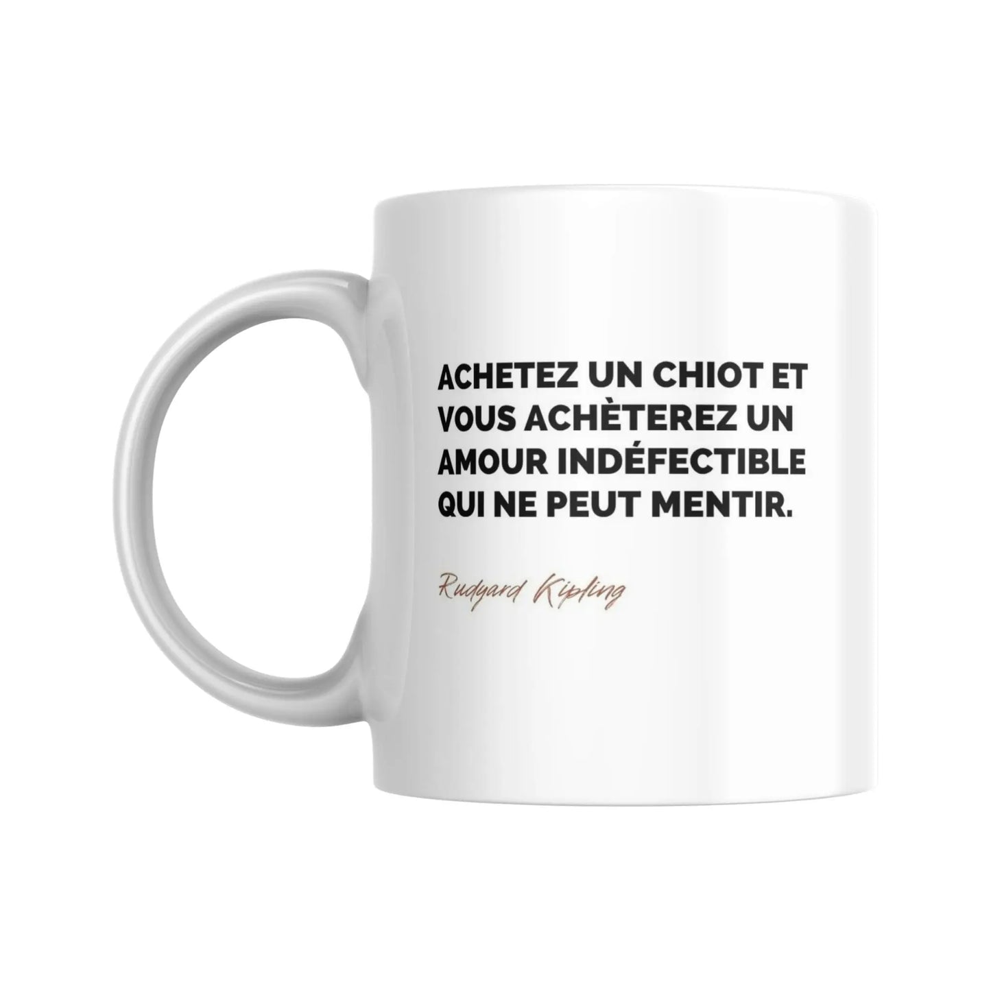 Mug Citation de Kipling sur les chats (citation) - Place des Images