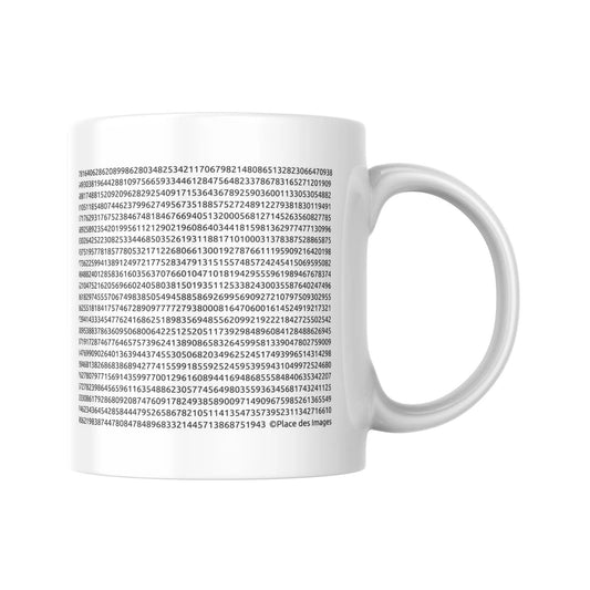 Mug PI les 2800 premiers chiffres (partie droite) - Place des Images