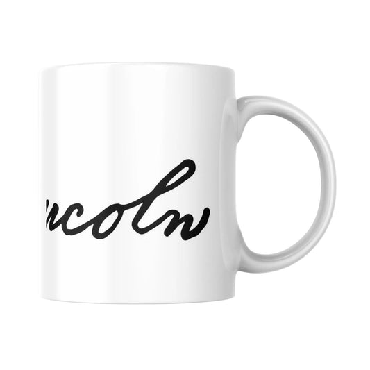 Mug Signature d'Abraham Lincoln (partie droite) - Place des Images