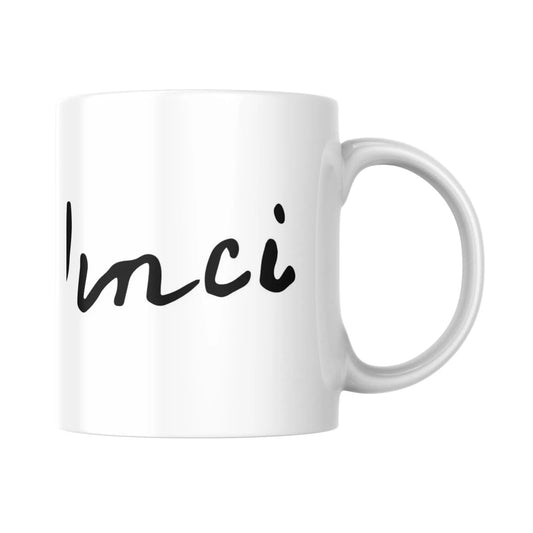 Mug Signature de Léonard de Vinci (partie droite) - Place des Images