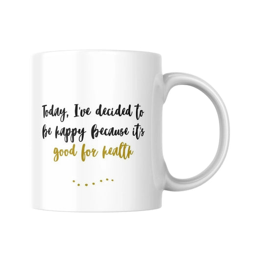 Tasse bilingue "Aujourd'hui, j'ai décidé d'être heureux..." - Place des Images