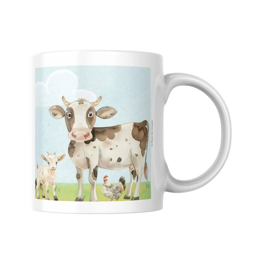 Mug polymère "Animaux de la ferme" vue droite