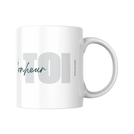 Mug "Avec toi, c'est le bonheur" (partie droite) - Place des Images