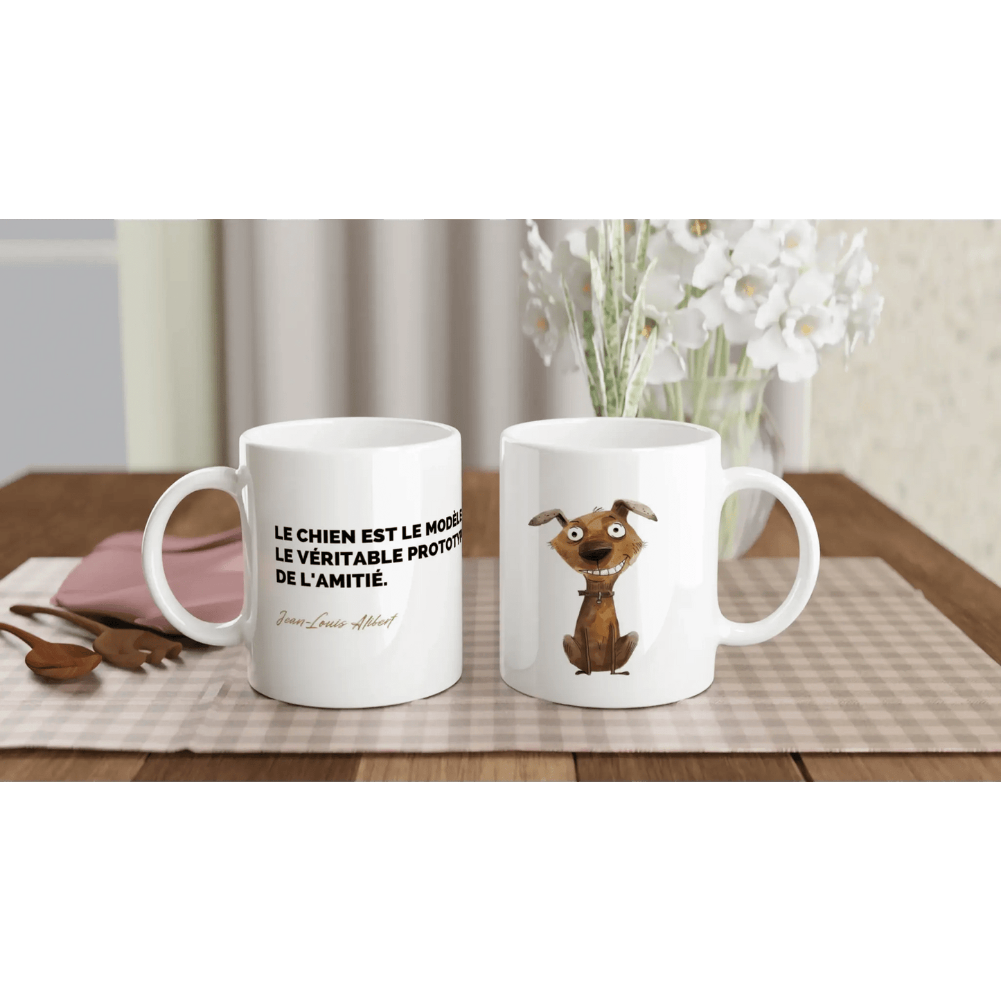 Tasse Citation de Jean - Louis Alibert sur les chiens - Place des Images