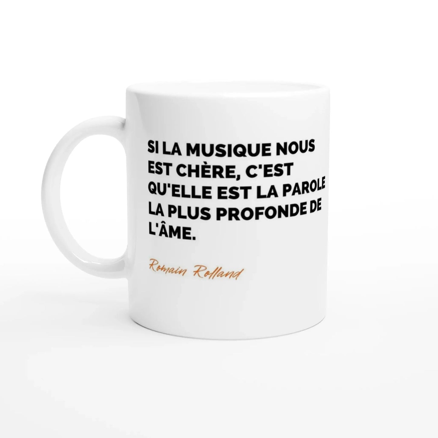 Tasse Citation de Romain Rolland sur la musique - Place des Images