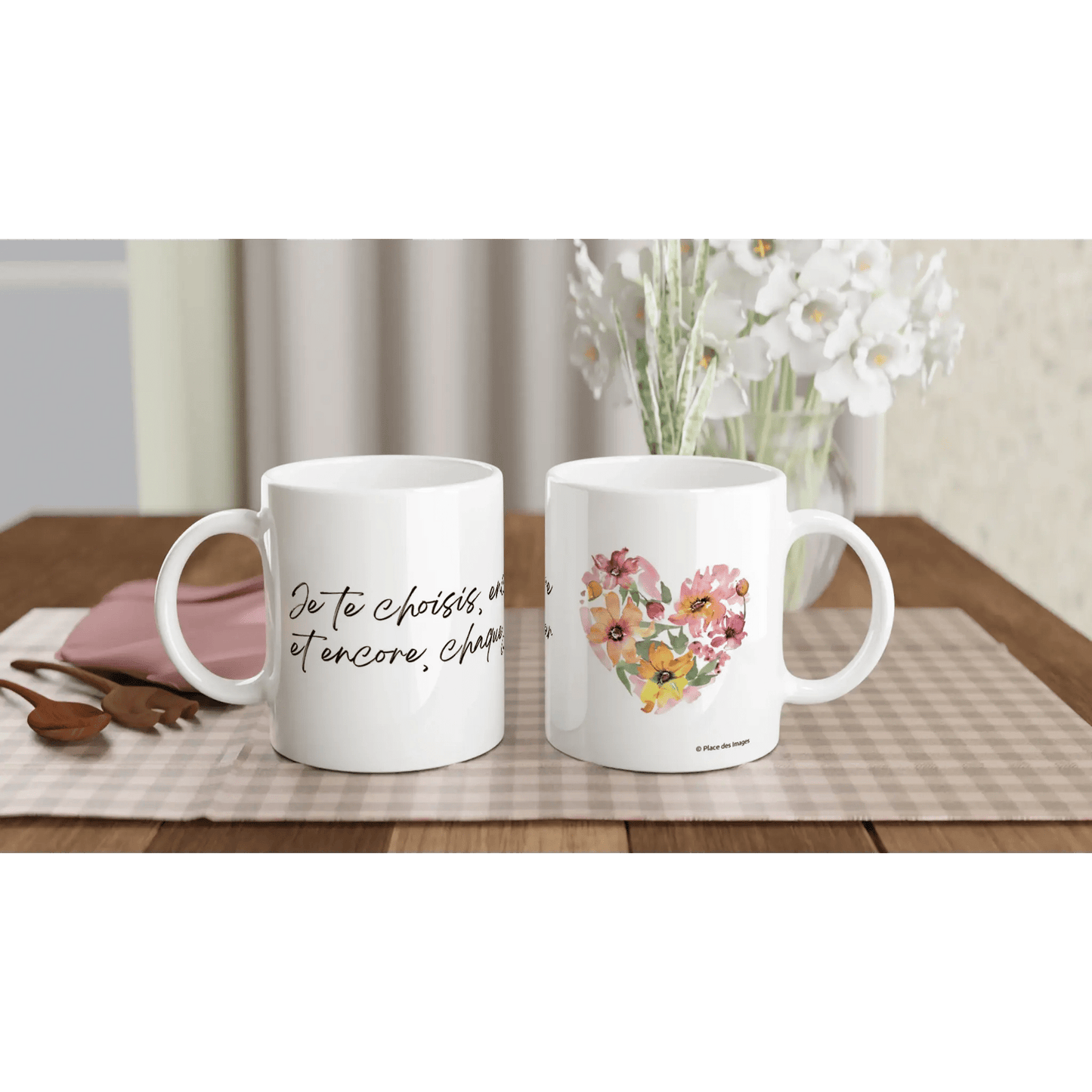 Mug / Tasse "Je te choisis" face 1 et 2 - Place des Images