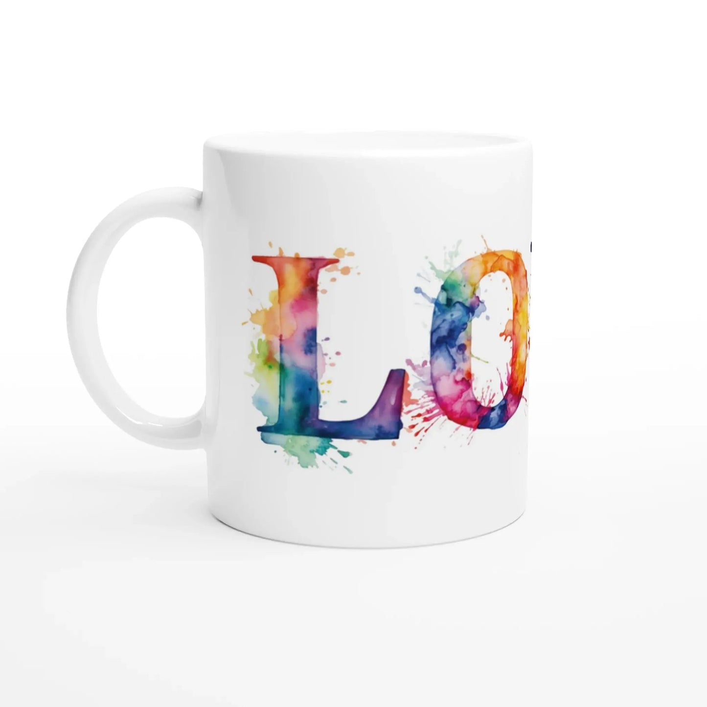 Mug / Tasse "LOVE" façon aquarelle face 1 - Place des Images