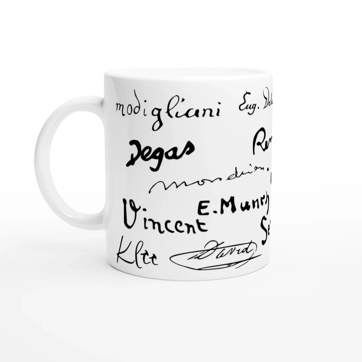 Tasse méli - mélo de signatures de peintres - Place des Images