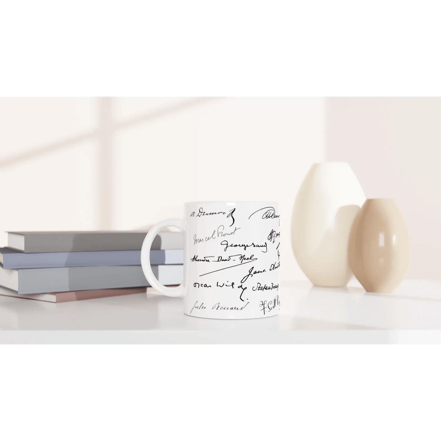 Tasse méli - mélo de signatures d'écrivains - Place des Images