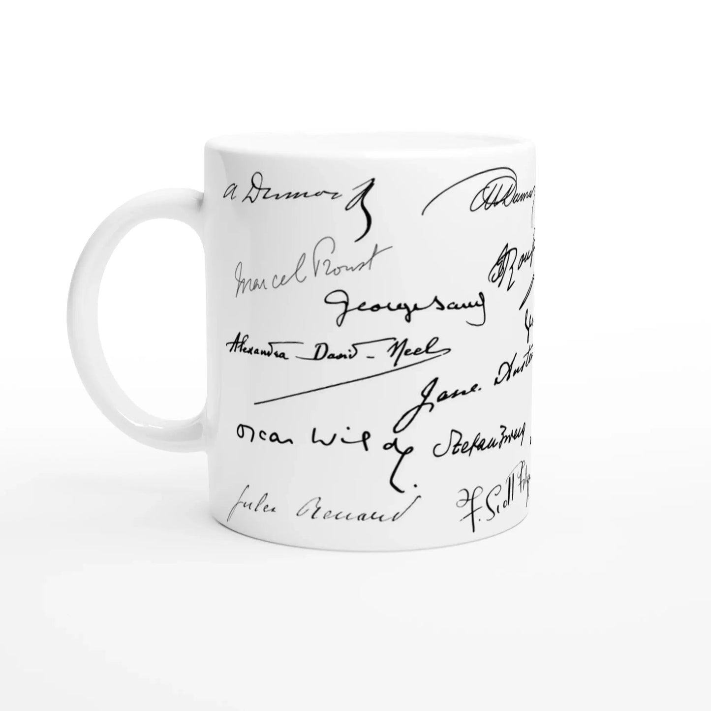 Tasse méli - mélo de signatures d'écrivains - Place des Images