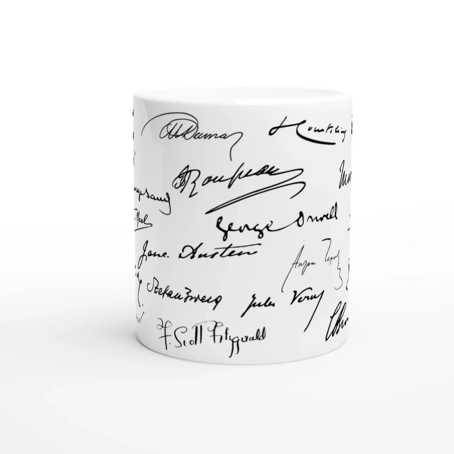 Tasse méli - mélo de signatures d'écrivains - Place des Images