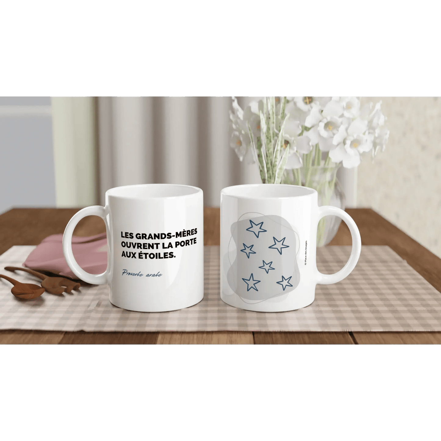 Tasse Proverbe arabe sur les grands - mères - Place des Images