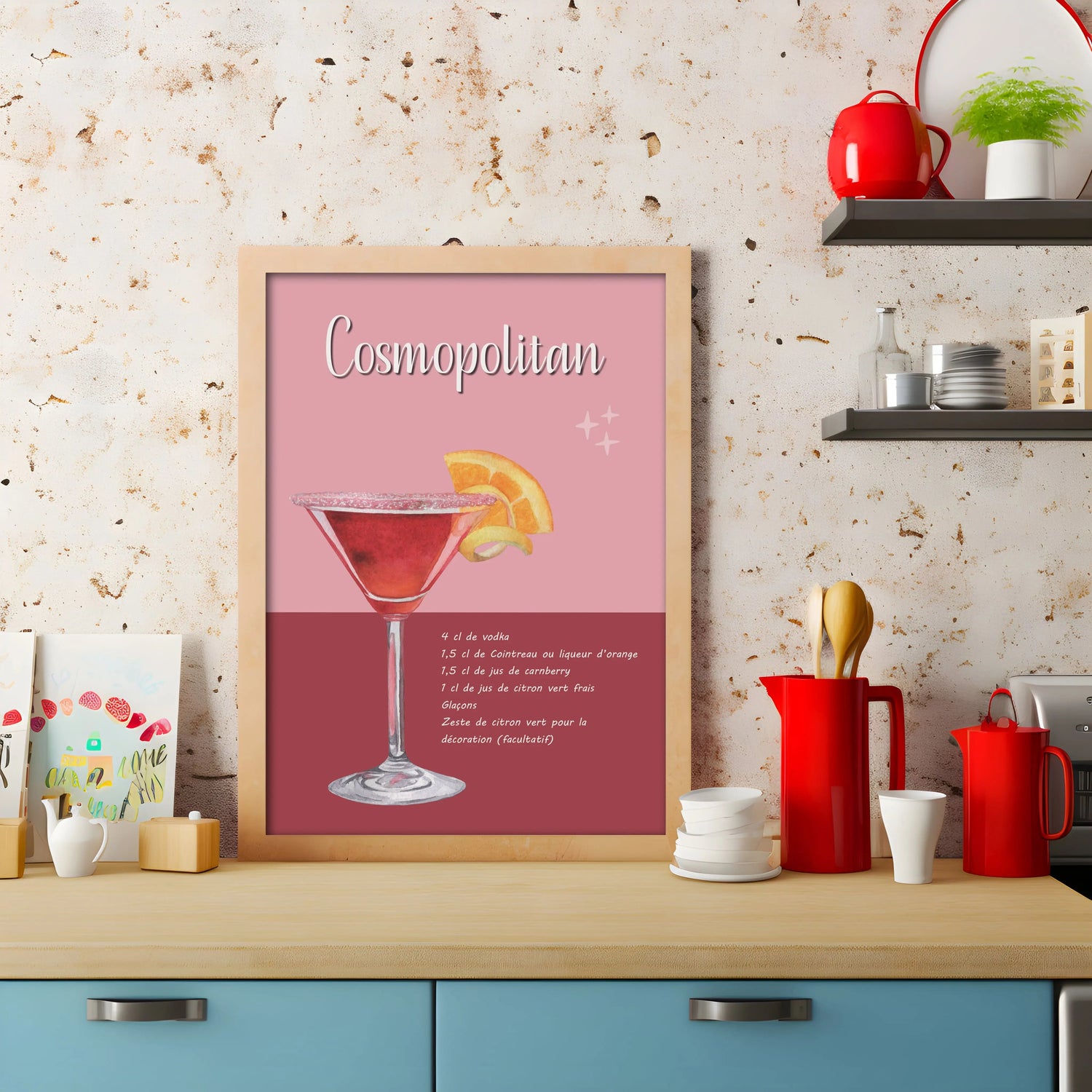 Affiches, posters pour la cuisine, affiches coktailss