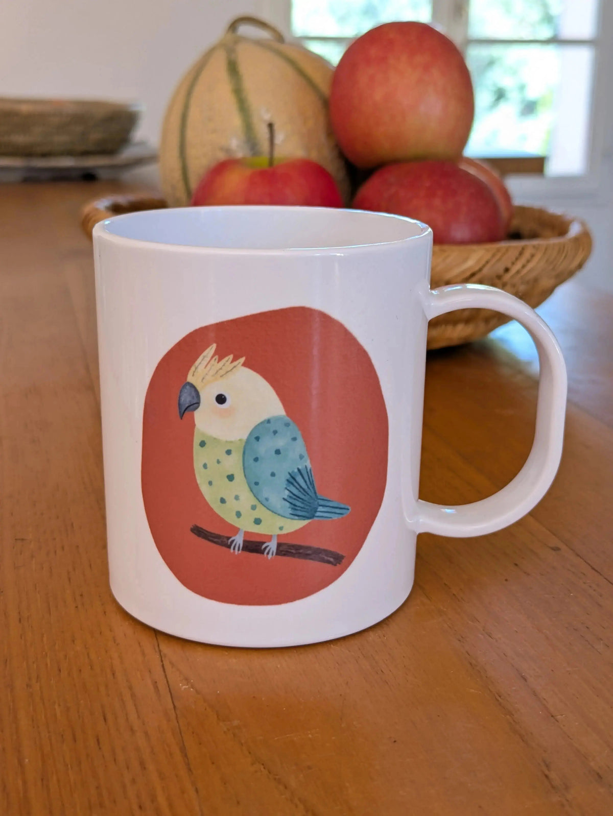 Collection de mugs en polymère pour enfant orné d'illustrations d'animaux