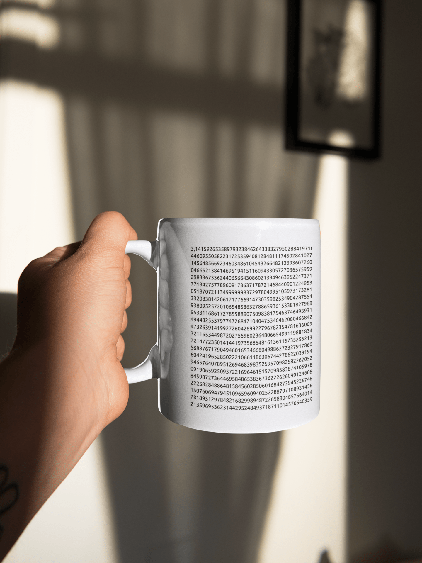 Tasses cadeau avec des motifs typographiques