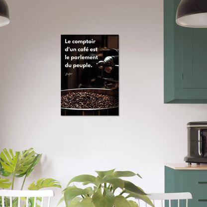 Affiche Citation de Balzac sur le café