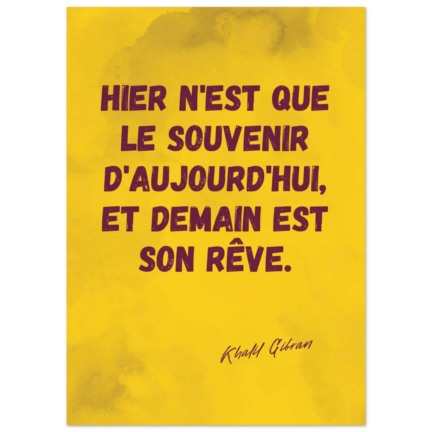 Affiche Citation de Khalil Gibran