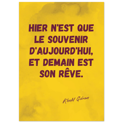 Affiche Citation de Khalil Gibran