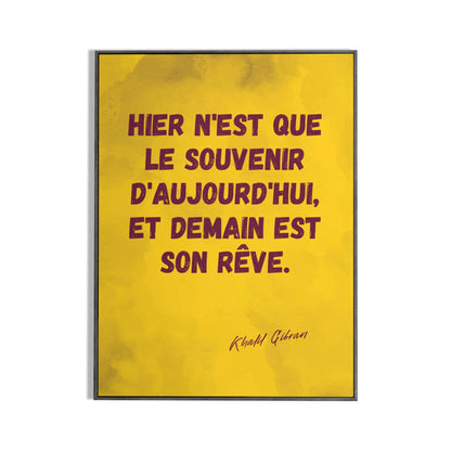 Affiche Citation de Khalil Gibran Place des Images