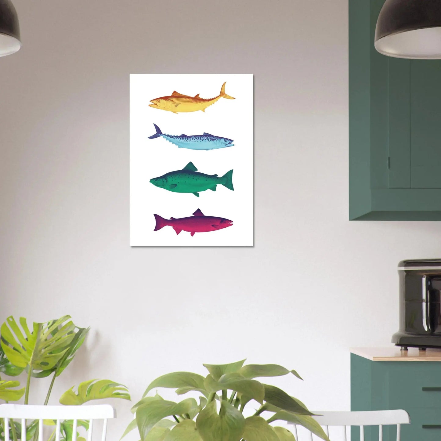 Affiche Poissons multicolores