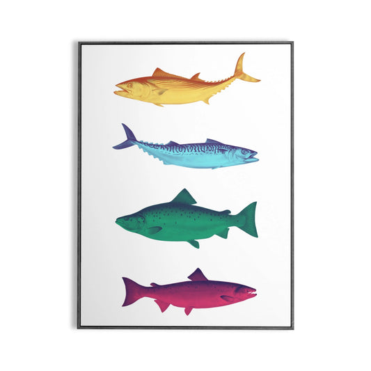 Affiche Poissons multicolores Place des Images