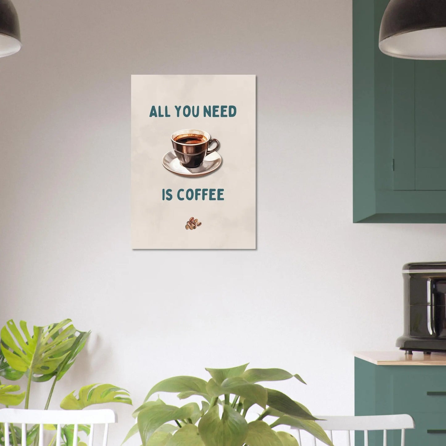 Affiche "All you need is coffee"