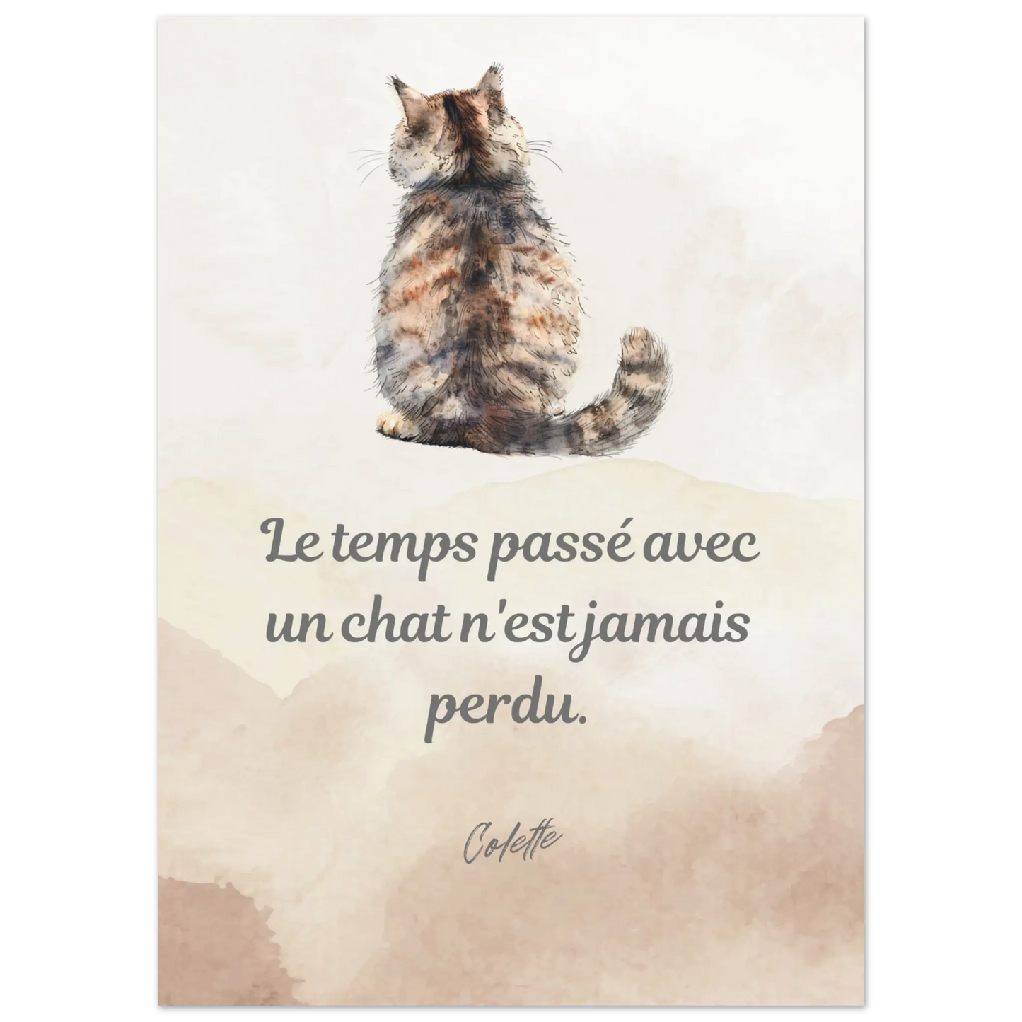 Affiche "Colette et les chats"