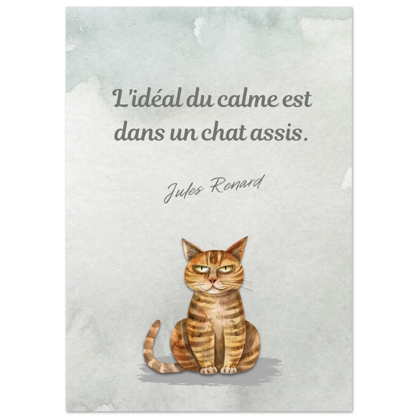 Affiche "Jules Renard et les chats"