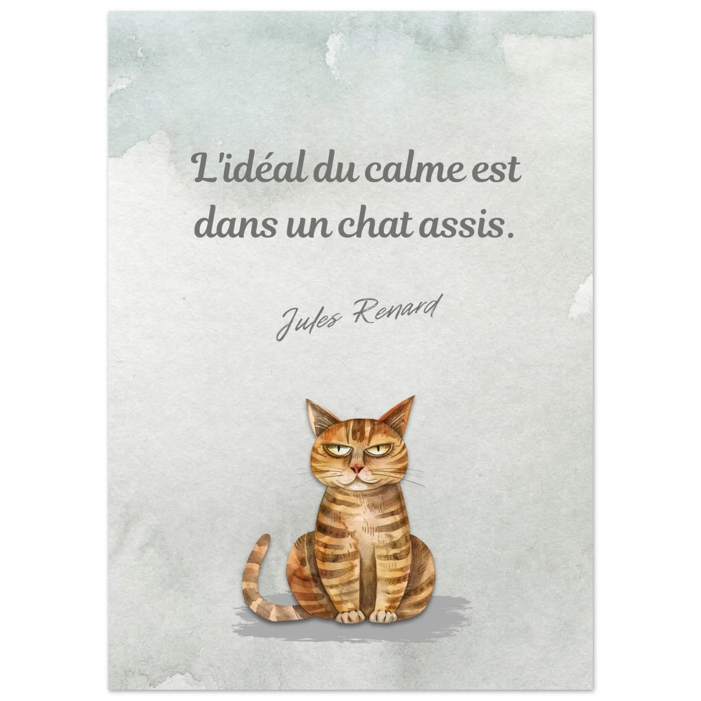 Affiche "Jules Renard et les chats"