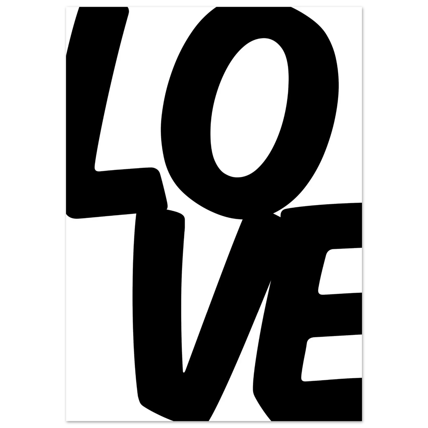 Affiche "Love" Noir & Blanc