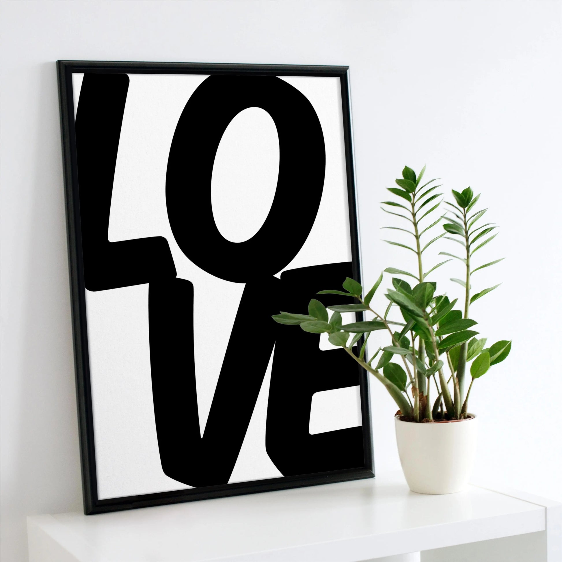 Affiche "Love" Noir & Blanc Place des Images