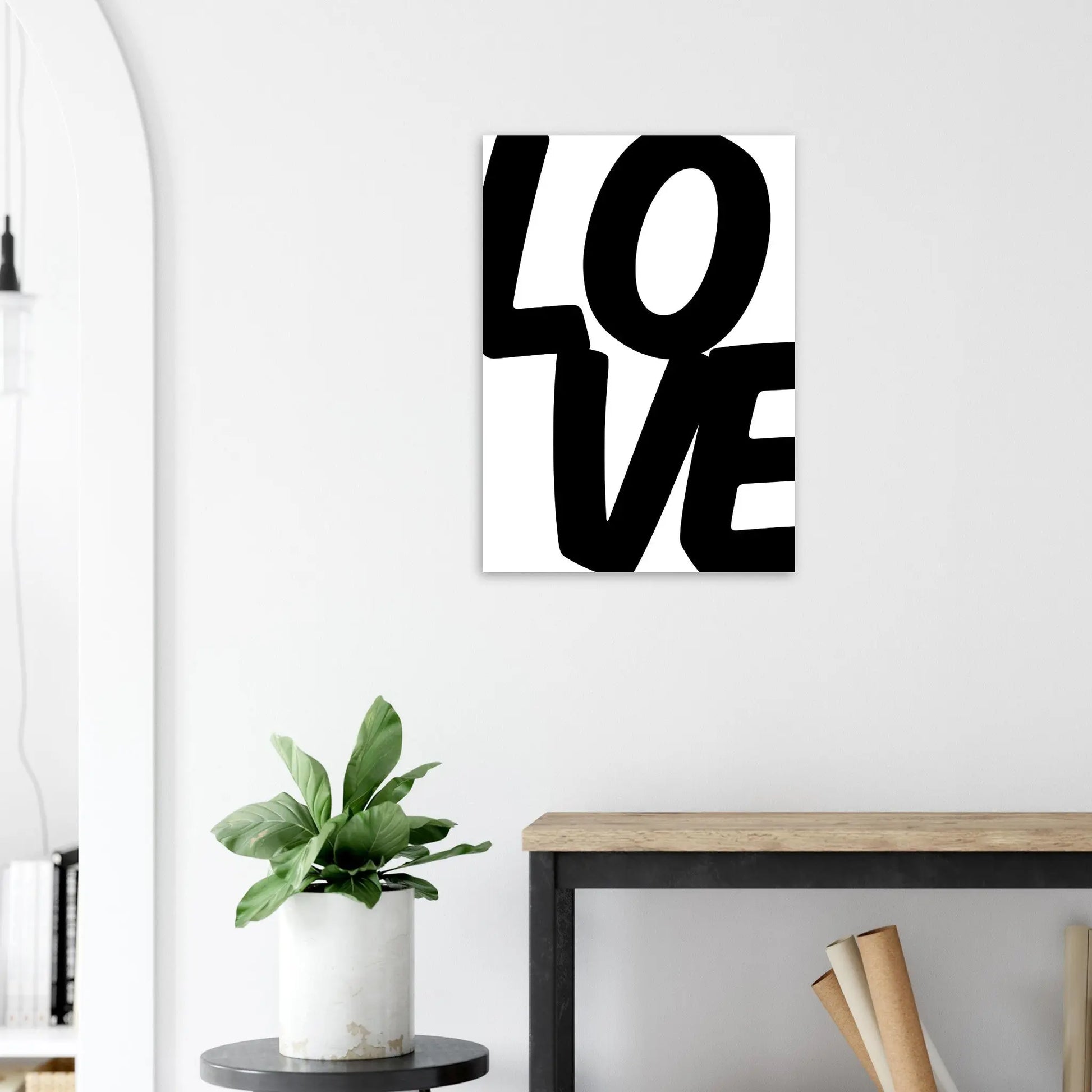 Affiche "Love" Noir & Blanc Place des Images