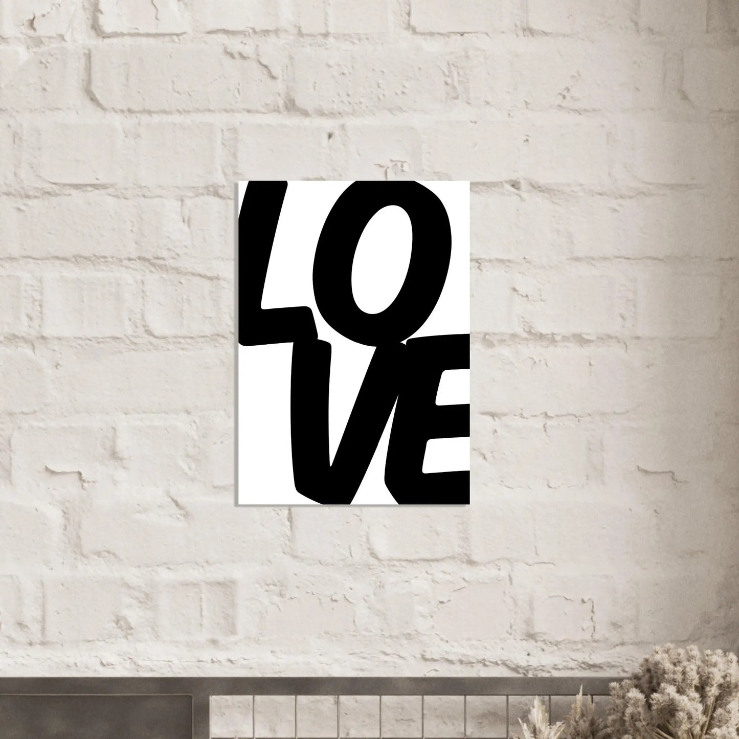 Affiche "Love" Noir & Blanc Place des Images