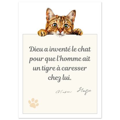 Affiche "Victor Hugo et les chats"