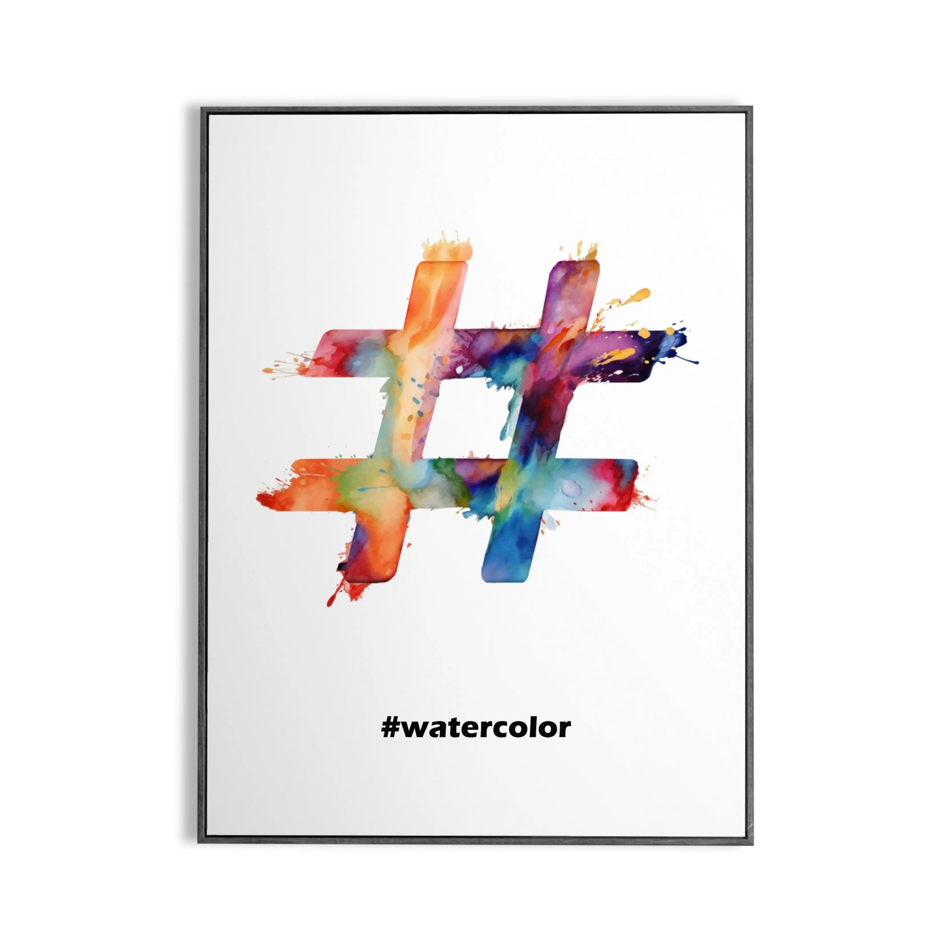 Affiche htag Watercolor Place des Images