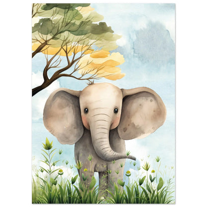 Affiche pour enfant : éléphant