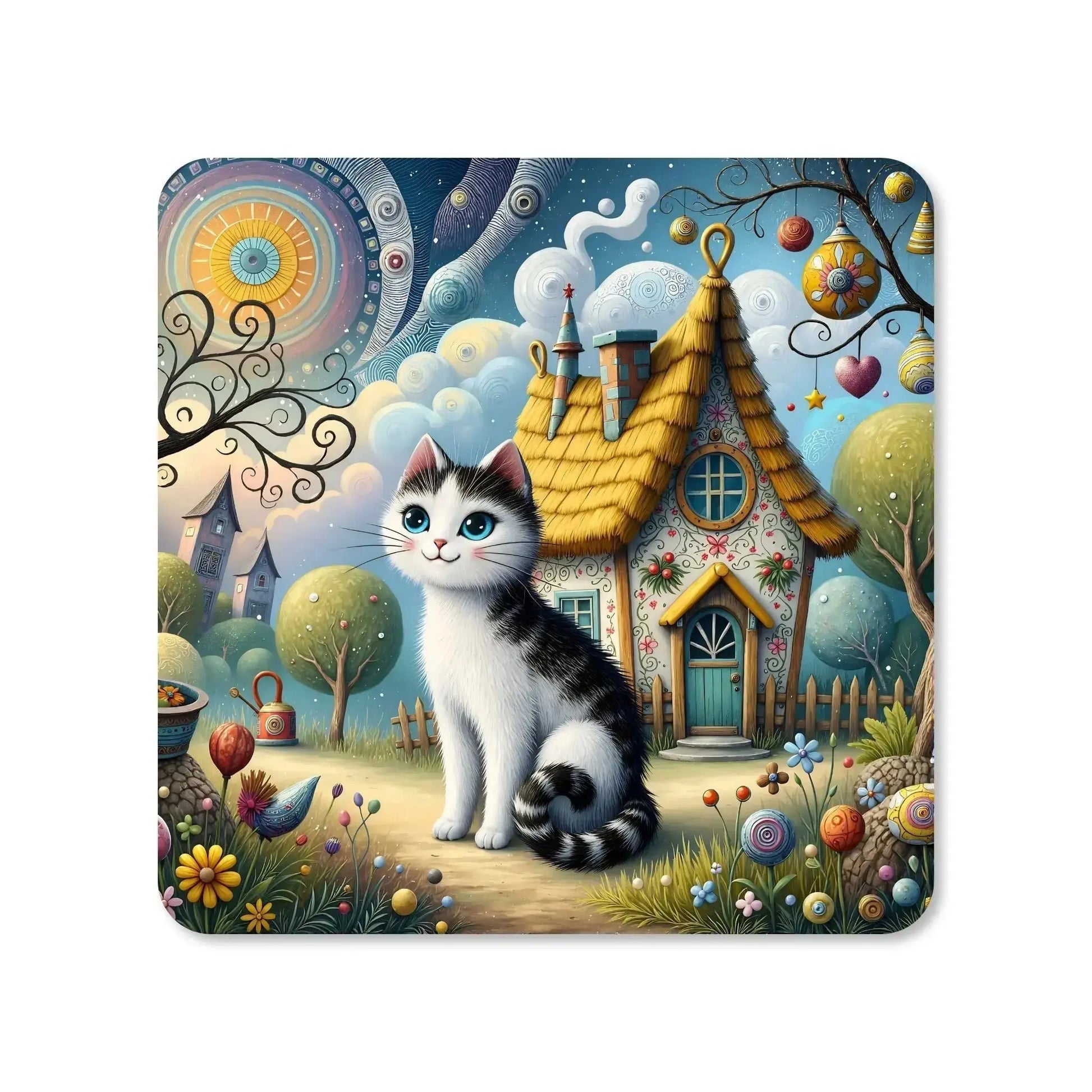 Dessous de verre - Chats des mondes enchantés - Série 1  Vue 2 - Place des Images