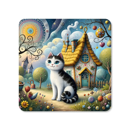 Dessous de verre - Chats des mondes enchantés - Série 1  Vue 2 - Place des Images