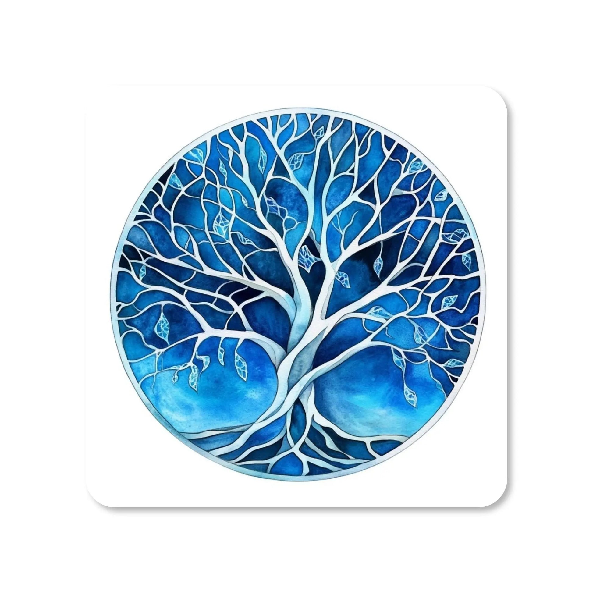 Lot de 4 dessous de verre - Arbres de vie série 2 L'arbre de glace - Place des Images
