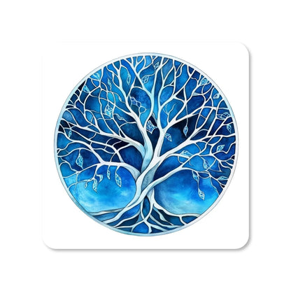 Lot de 4 dessous de verre - Arbres de vie série 2 L'arbre de glace - Place des Images