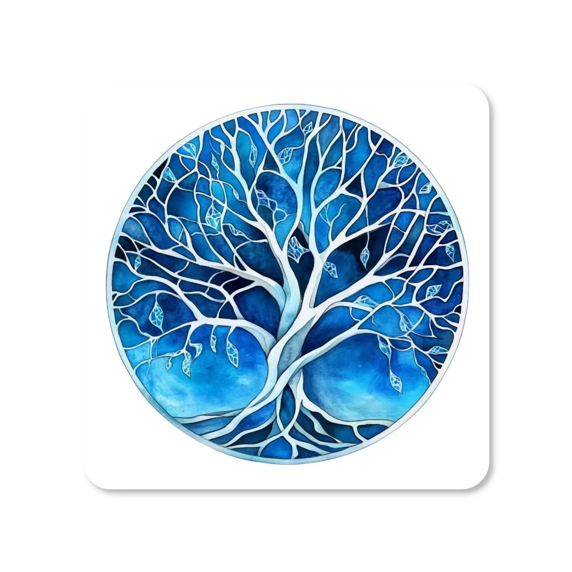 Lot de 4 dessous de verre - Arbres de vie série 2 L'arbre de glace - Place des Images