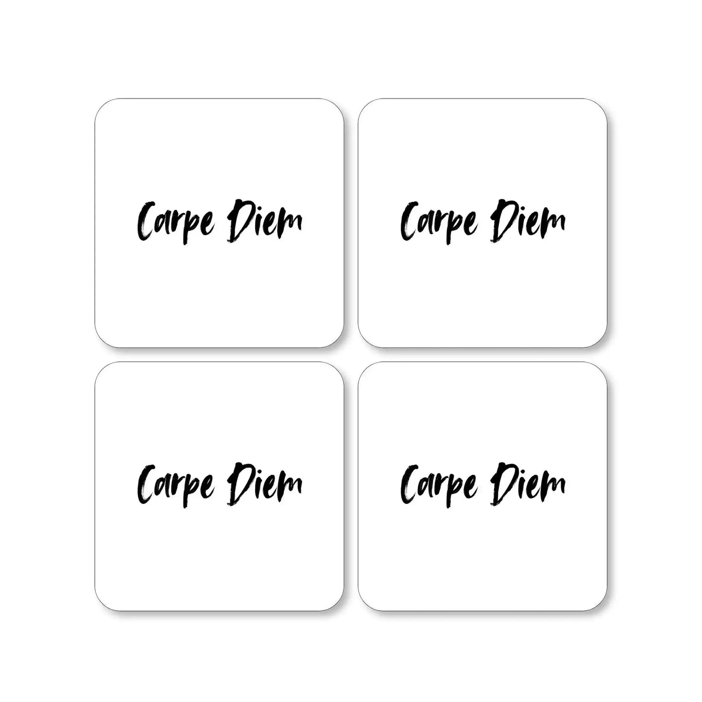 Lot de 4 dessous de verre - Carpe Diem - Place des Images