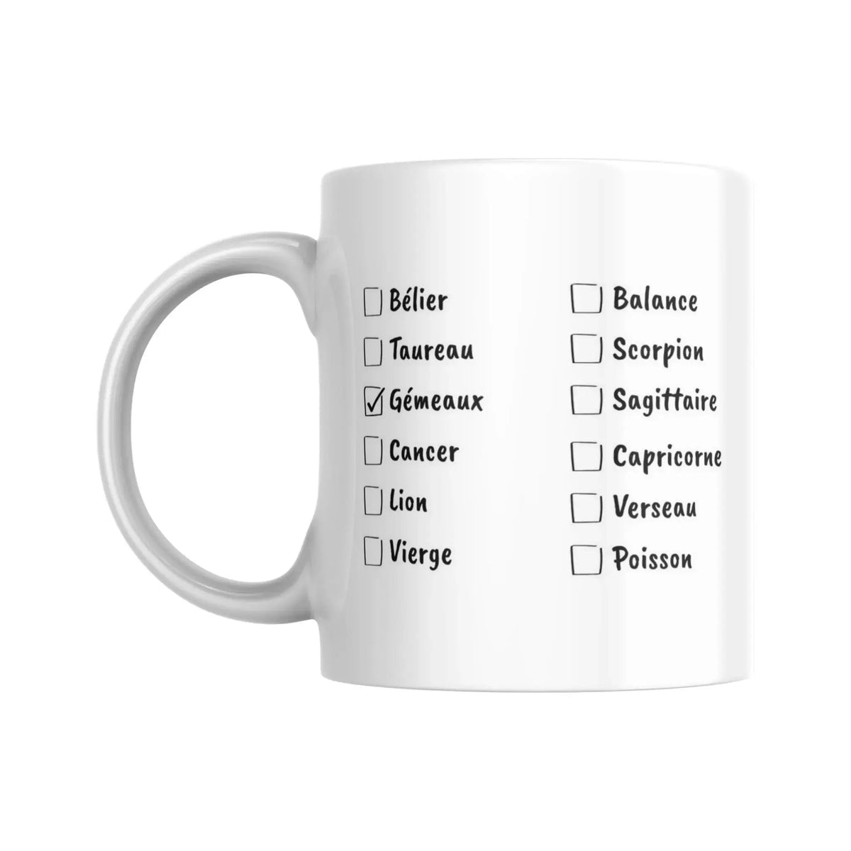 Mug signe du zodiaque Gémeaux - Place des Images