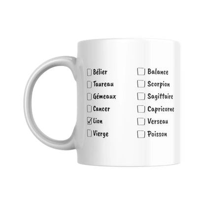 Mug signe du zodiaque Lion - Place des Images