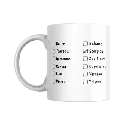 Mug signe du zodiaque Scorpion - Place des Images