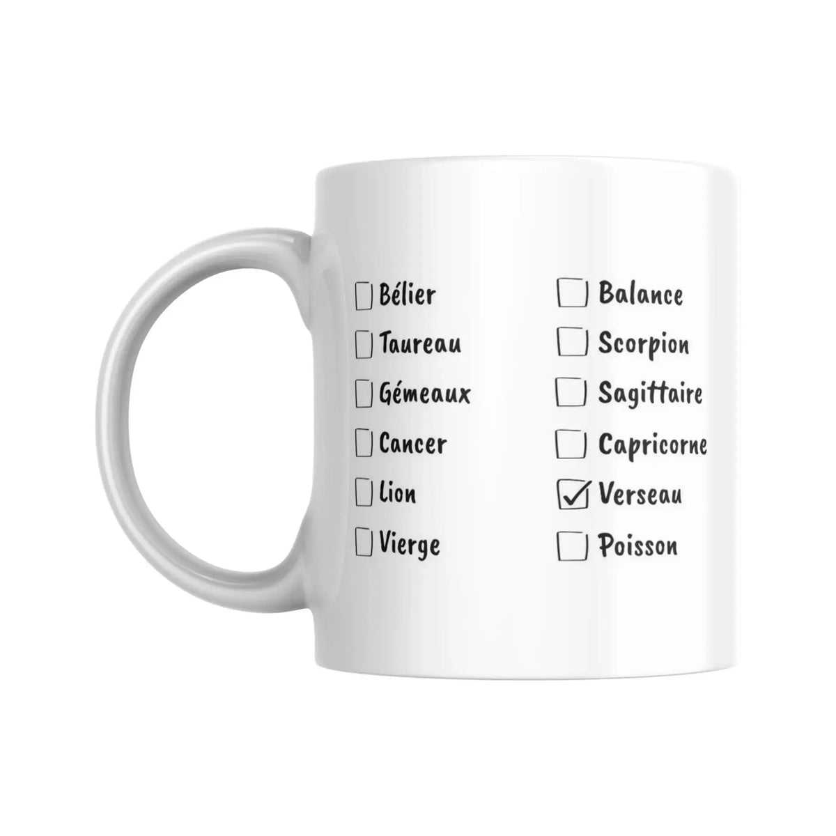 Mug signe du zodiaque Verseau - Place des Images