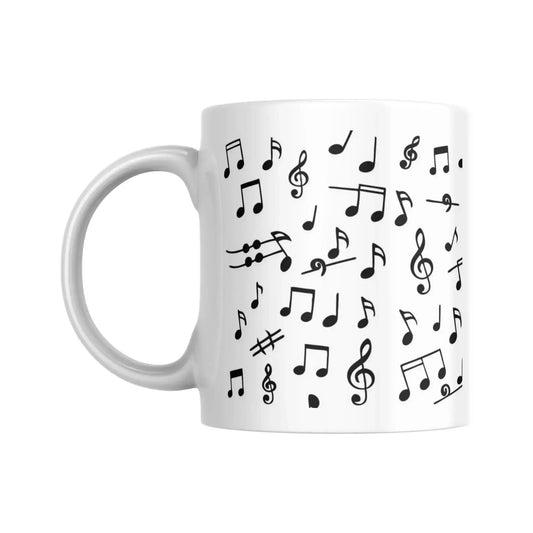Mug Céramique - Envolée de notes de musique (325 ml) - Place des Images
