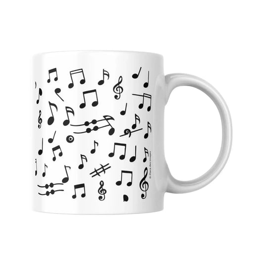 Mug Céramique - Envolée de notes de musique (325 ml) - Place des Images