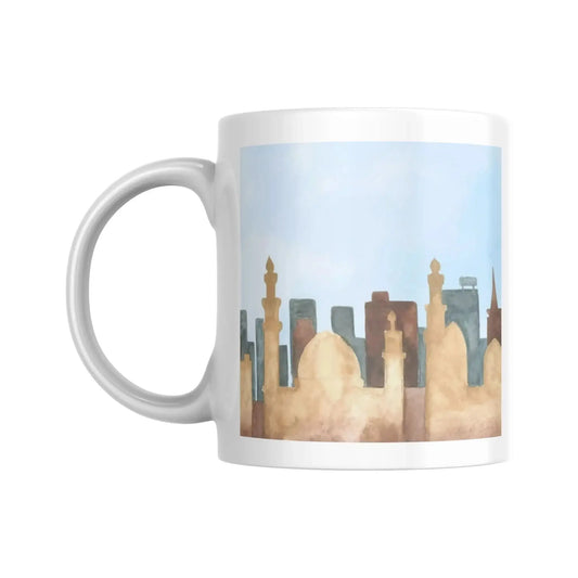 Mug blanc Façades ville Moyen-Orient  Vue 1 | Place des Images