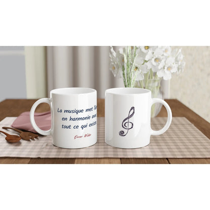 Mug Citation d'Oscar Wilde sur la musique